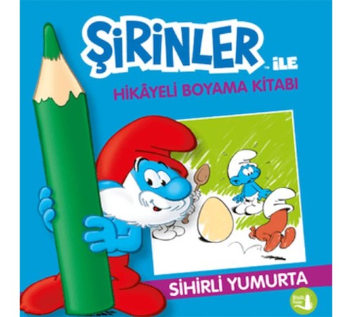 Şirinler İle Hikaye Boyama Kitabı - Sihirli Yumurta