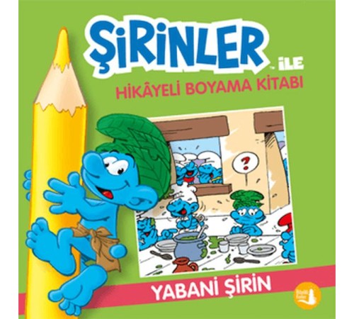Şirinler İle Hikaye Boyama Kitabı - Yabani Şirin