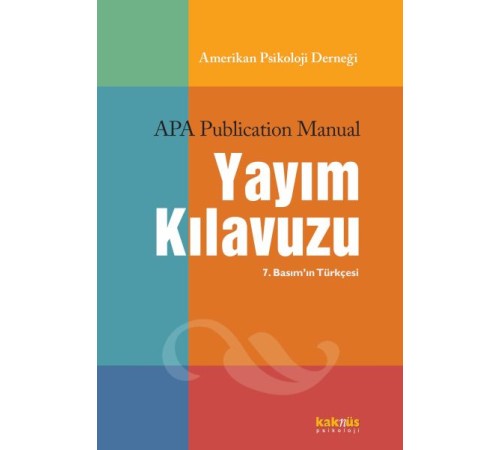 Amerikan Psikoloji Derneği Yayım Kılavuzu