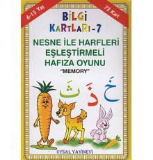 Bilgi Kartları 7 - Nesne İle Harfleri Eşleştirmeli Hafıza Oyunu (Memory)
