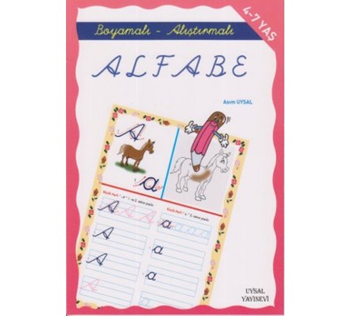 Boyamalı ve Alıştırmalı Türkçe Alfabe Boyamalı ve Alıştırmalı Türkçe Alfabe