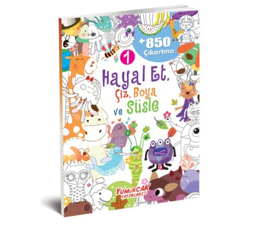 Hayal Et-Çiz-Boya-Süsle 850 Çıkartma -1