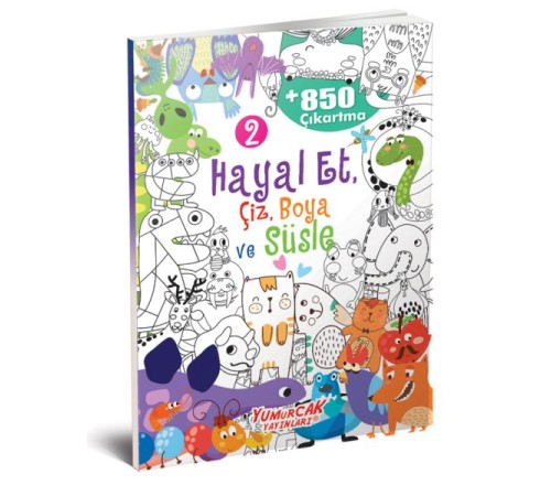 Hayal Et-Çiz-Boya-Süsle 850 Çıkartma -2