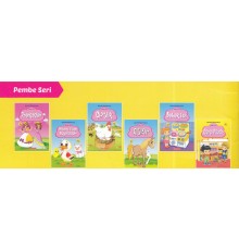 Aktiviteli Boyama Serisi - Pembe (6 Kitap)