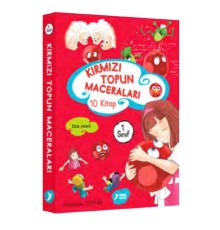 Kırmızı Topun Maceraları 1. Sınıf Renkli Heceli Düz Yazı 10 Kitap