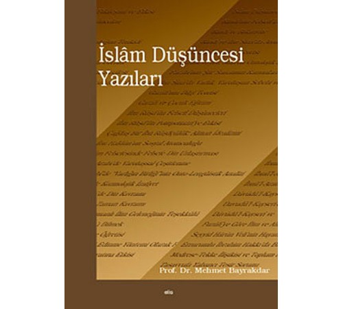 İslam Düşüncesi Yazıları