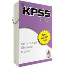 Delta Kültür KPSS Türkçe Strateji Kartları