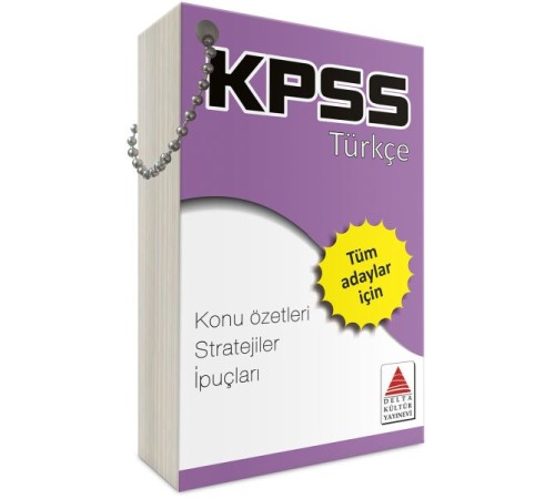 Delta Kültür KPSS Türkçe Strateji Kartları