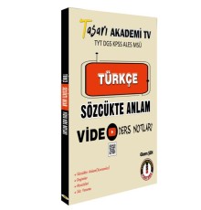 Tasarı DGS Türkçe Sözcükte Anlam Video Ders Notları
