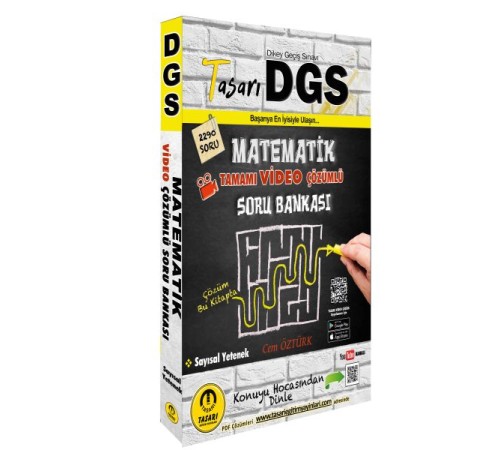 Tasarı DGS Matematik Video Çözümlü Soru Bankası