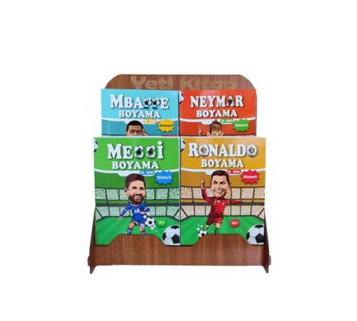 Futbolcular Boyama Kitapları Standı (Kasa Önü  125 Kitap)